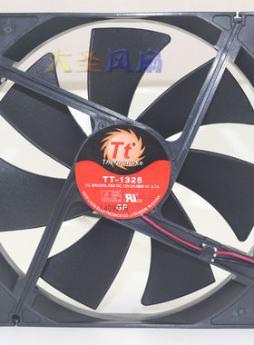 Thermaltake正品TT-1325 DC12V 0.7A 14CM双滚珠电源机箱风扇