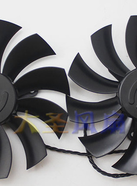 原装EVGA GTX1070/1080 PLD10015B12H 12V 0.55A显卡双风扇4线