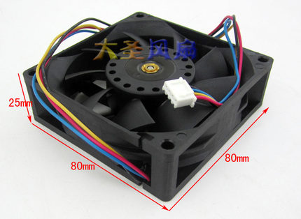 DELTA台达8025双滚珠PWM大风量风扇 FFB0812EH FFB0812XH 12V
