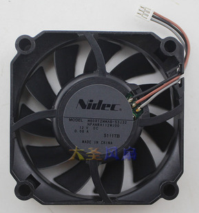 53J32 12V 0.08A 原装 M60R12MMAB 6CM散热风扇60 15mm Nidec