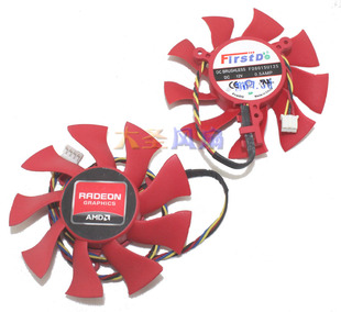 AMD 7.4cm 显卡风扇 FD8015U12S 12V 0.50AMP 3线 4线