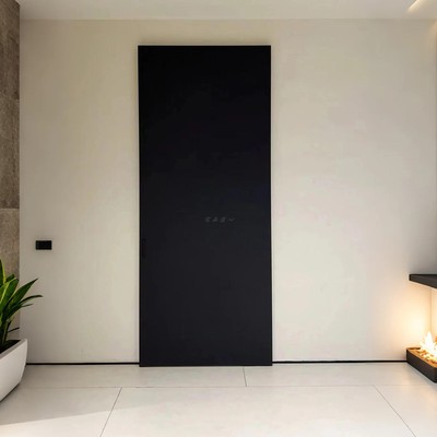 实木复合烤漆墙内外隐形隔断门