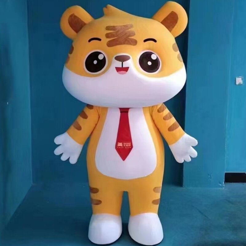 卡通人偶服充气头套龙年新款玩偶服装财神全套公仔吉祥物来图定制