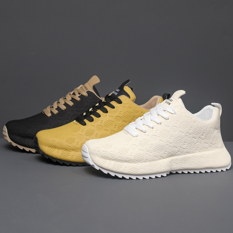 男鞋潮牌高级感包底时尚印花雕刻运动休闲老爹鞋潮流百搭皮面潮鞋,流行男鞋,老爹鞋,淘宝优惠券,粉丝福利购,淘宝优惠卷