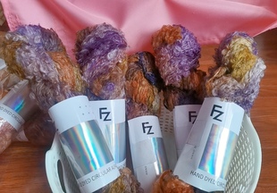 100克 120米 特大圈圈羊驼线手染线时尚 美线