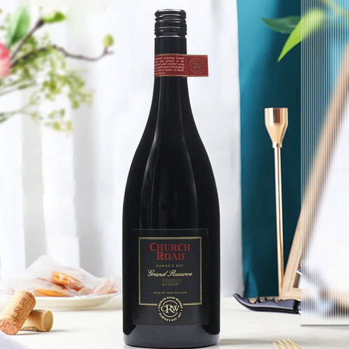 新西兰原瓶进口虔途Church Road 红标珍藏西拉干红葡萄酒750ml
