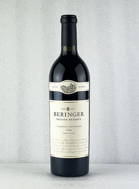 美国纳帕谷 贝灵哲庄园私人珍藏赤霞珠干红BERINGER 2014行货带票