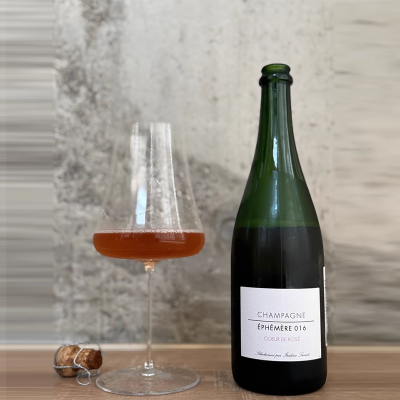 Ephemere Coeur de Rose by Savart 萨瓦蜉蝣桃红之心香槟起泡酒