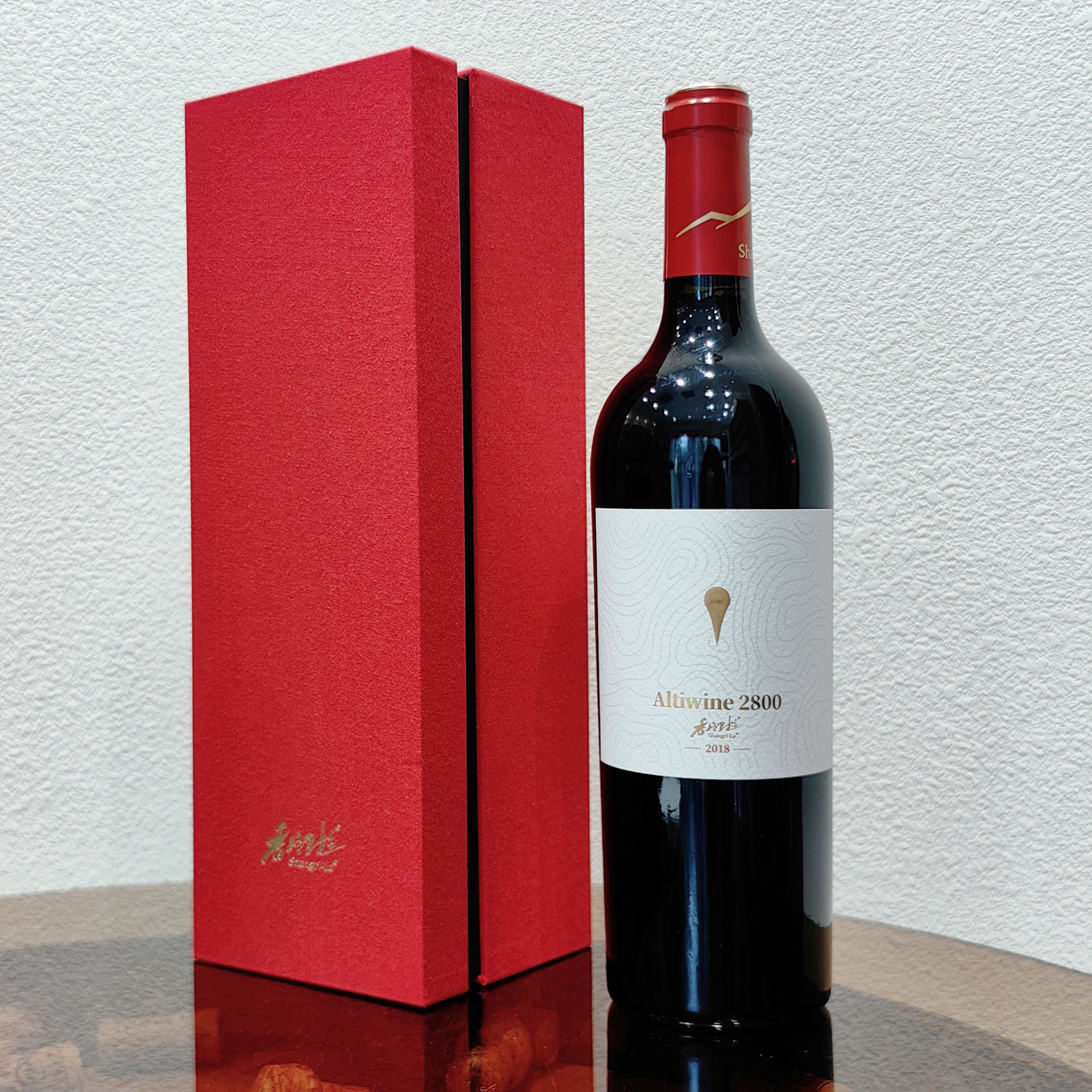 云南香格里拉高原2800赤霞珠干红葡萄酒2018年份750ml单支礼盒装