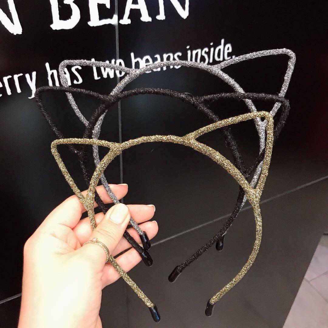 韩国东大门同款金丝亮线猫耳朵卡通发箍ins少女网红百搭发卡头箍|ruв категории Украшения,ювелирные изделия, шпилька - от Buy2taobao.com для оказания профессиональной услуги покупки агента Taobao