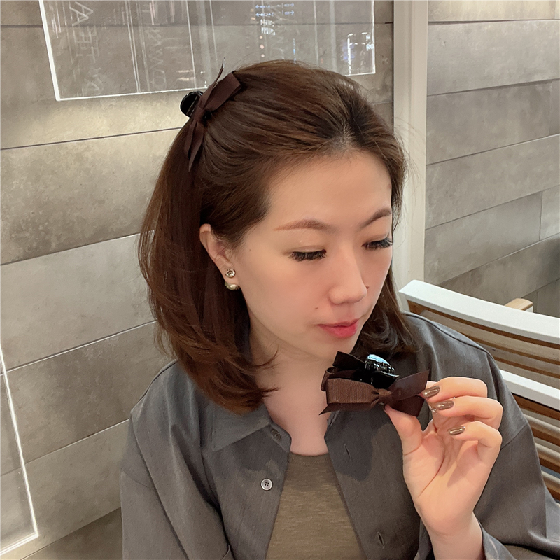 刘海抓夹日韩少女风格丝带蝴蝶结