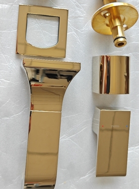 TOTO金色抛光铜台盆龙头埋墙式暗装冷热水嘴TLG08307BA#PBR/08308