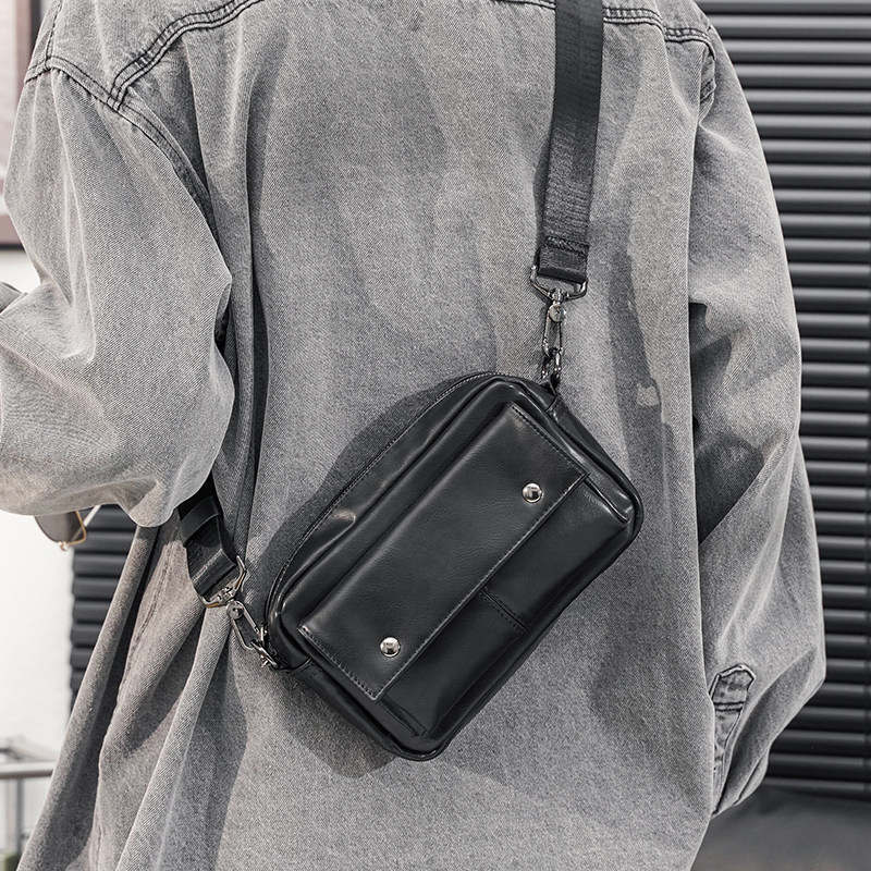 2025时尚新款男包简约户外潮男斜跨包皮质小方包单肩包小包手机包,箱包皮具/热销女包/男包,男士包袋,淘宝优惠券,粉丝福利购,淘宝优惠卷
