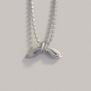 十口二冂原创设计通体925银单结项链小众高级感设计师锁骨链