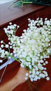 永生花满天星仿真花假花配饰干花客厅插花花艺婚庆手捧花软胶质感