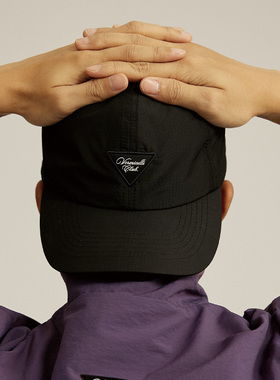 VMCL刺绣款轻薄透气遮阳户外露营运动鸭舌帽弯檐帽男女vermicelli