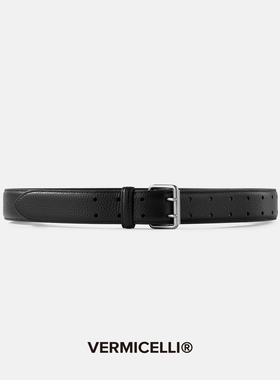 【VMCL】头层牛皮复古休闲双针扣腰带皮带男女