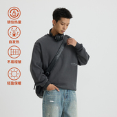 VMCL日系信封印花自发热轻盈保暖抓绒套头卫衣男女24AW vermicell