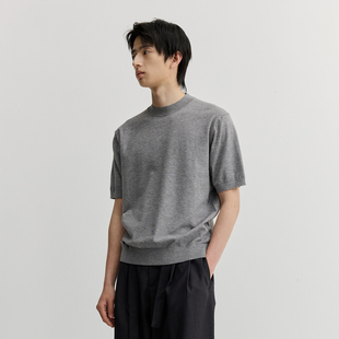 VMCL法尼澳绒正肩cleanfit羊绒蛋白针织短袖T恤男26SS vermicelli