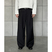 VMCL vermicelli 男25AW A字褶阔腿西裤 cleanfit垂坠感宽松长裤