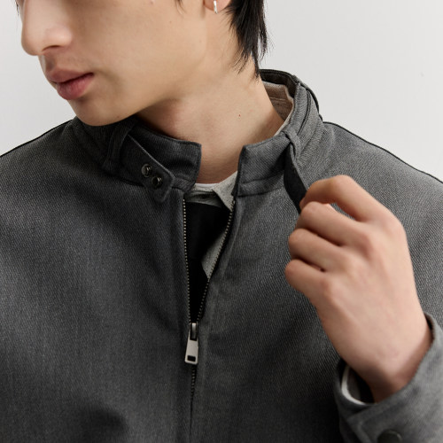 VMCL复古绑带领口羊毛内里夹棉外套夹克男早春通勤26SS vermicell