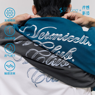 VMCL冰块字体索罗娜凉感宽松街头短袖 vermicelli T恤男女情侣25SS