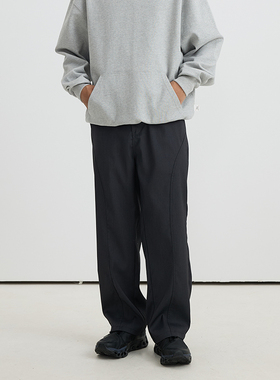 VMCL弧形结构抗皱易打理直筒通勤西装长裤西裤男24AW vermicelli