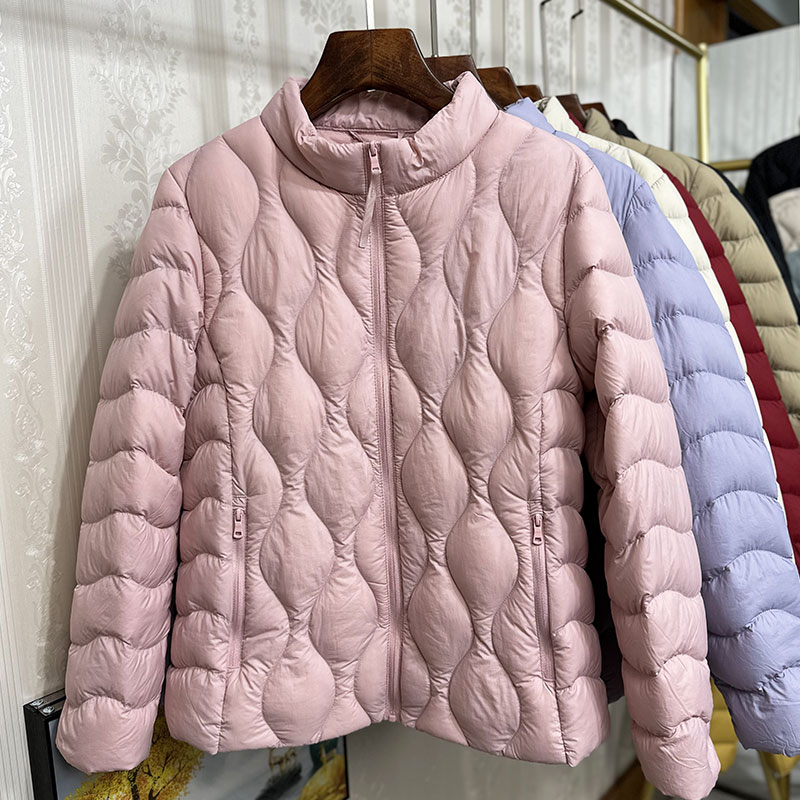 冲锋衣羽绒衣内胆女士冬季轻薄款