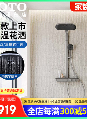 TOTO恒温淋浴花洒套装家用枪灰色沐浴花洒套装TBW14WC0C (05-E)