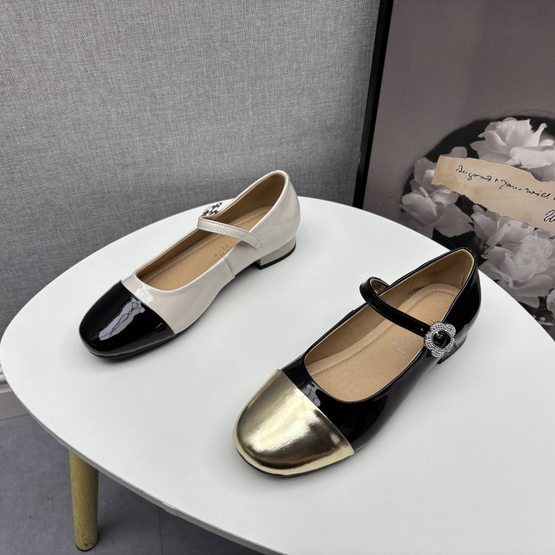 断码处理真皮女鞋2025春季新款圆头浅口软底玛丽珍牛皮气质女单鞋