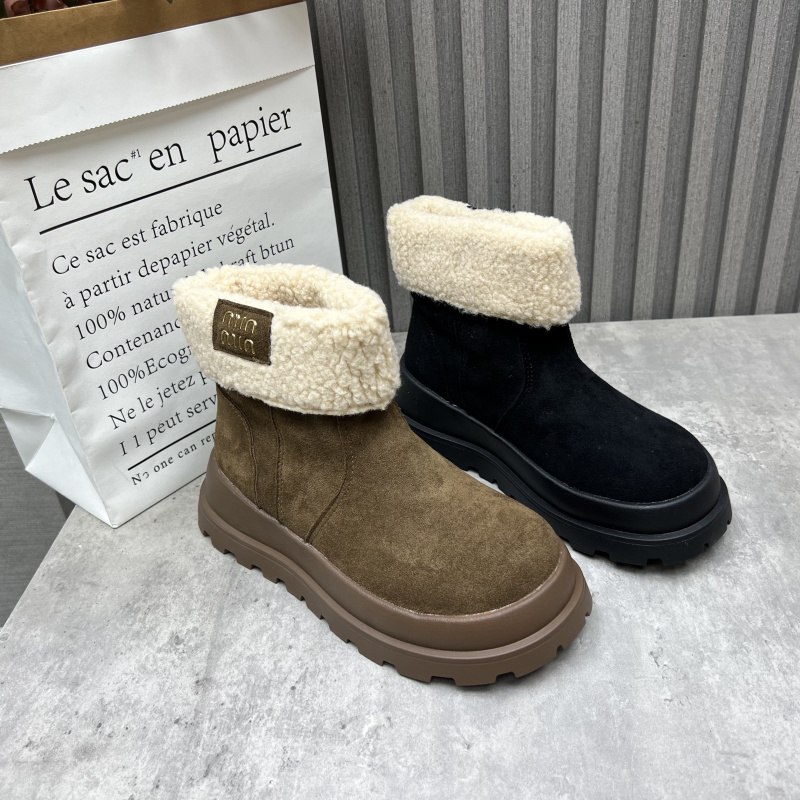 厚底雪地靴断码处理女靴2025冬季新款厚绒保暖防寒套筒女棉短靴