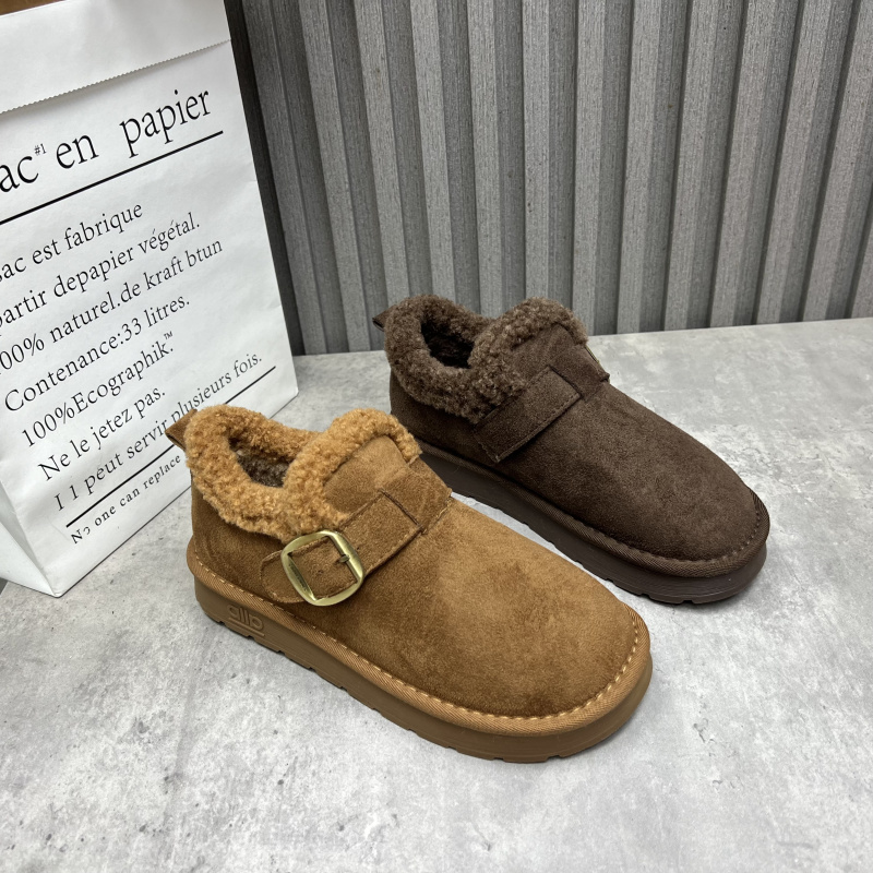 断码处理女鞋2025秋冬款复古勃肯鞋外穿潮流加绒保暖时尚女棉鞋40