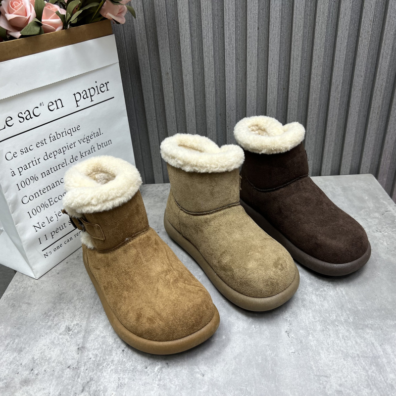 断码处理女靴2025冬季新款加绒保暖时尚百搭潮流雪地靴女棉短靴