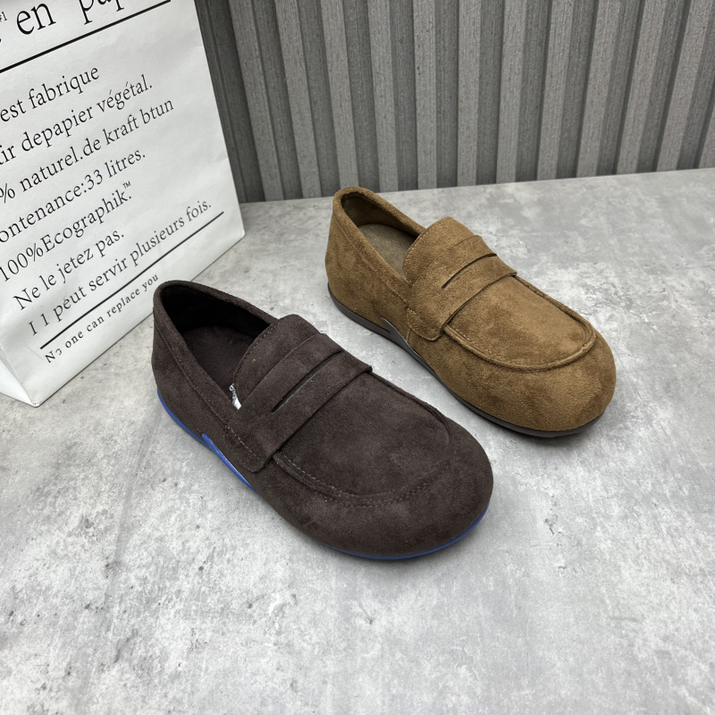 断码处理女鞋2025秋新款复古软底日常舒适圆头套脚乐福英伦女单鞋