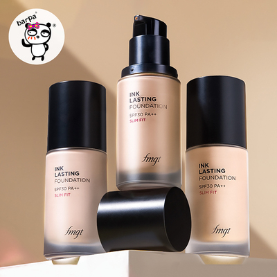 韩国thefaceshop菲诗小铺粉底液水墨持久遮瑕水润轻薄不易脱底妆