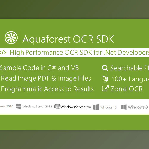 Aquaforest OCR SDK v2.10.151008.0 Retail - 封面