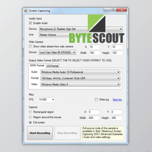 v2.62.1054 Bytescout 永久 ActiveX SDK Screen Capturing