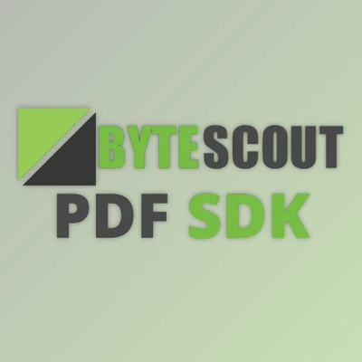 Bytescout PDF SDK v3.5.1.1185    支持多版本