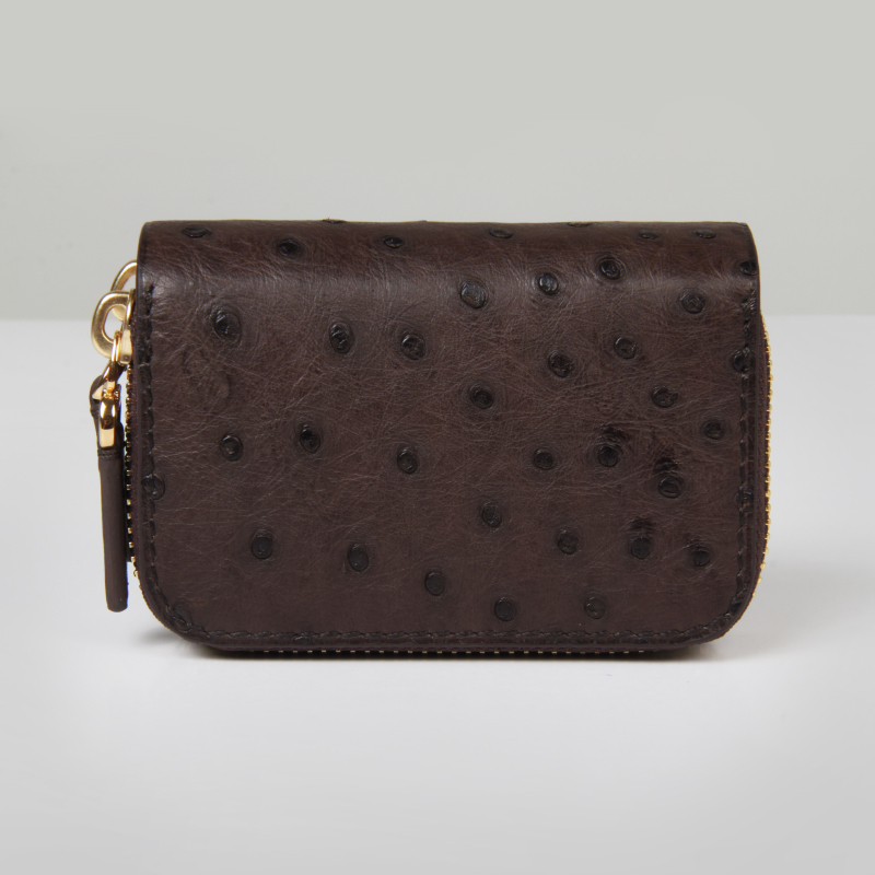 聚變定制鴕鳥皮鑰匙卡包終身維護