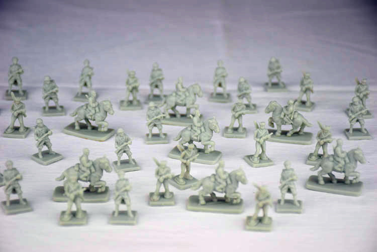 二战兵人模型1:72德军苏军步兵骑兵100人