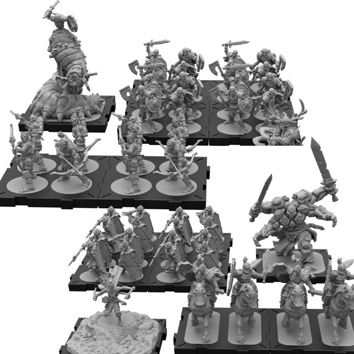 拼装桌游模型 战棋跑团 符文战争BOSS骑兵