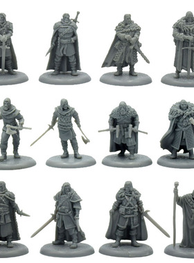 古代英雄人物 冰与火之歌  1:48兵人模型 战棋跑团 桌游模型 灰色