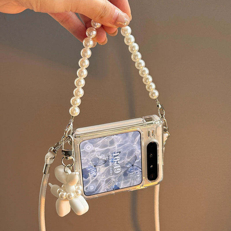 适用华为PuraX手机壳保护套折叠手机套典藏版手提带挂绳外壳透明磁吸铰链女款阔新款壳简约斜跨背带系列