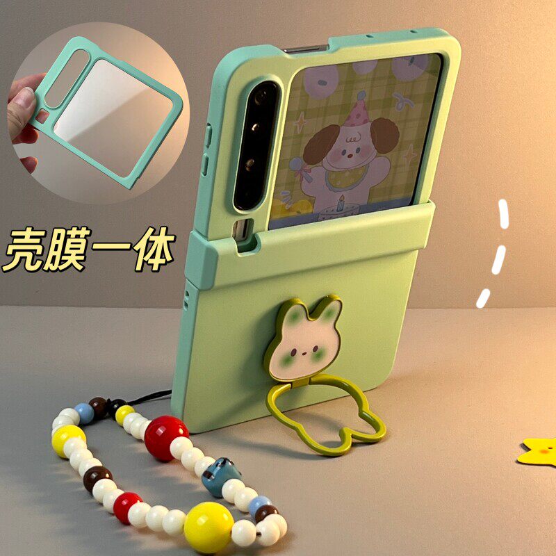 适用华为PuraX手机壳小折叠屏保护壳pura x典藏版壳膜一体钢化膜全包壳女款阔折叠新款兔兔支架创意个性
