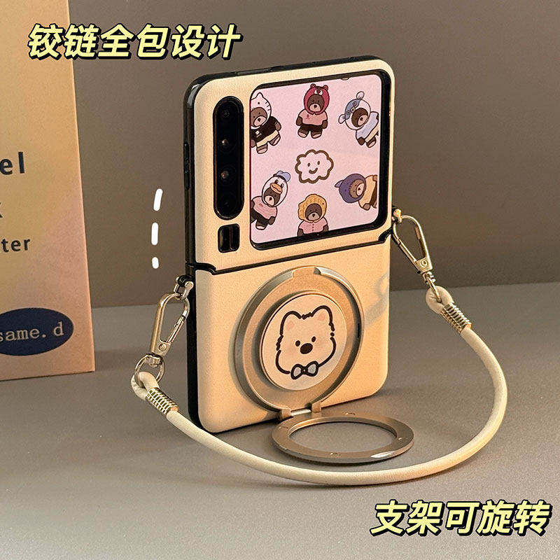 新品适用华为PuraX手机壳指环小折叠保护套折叠屏手机套x典藏版手提带挂绳女款胖折叠阔新款壳支架铰链全包