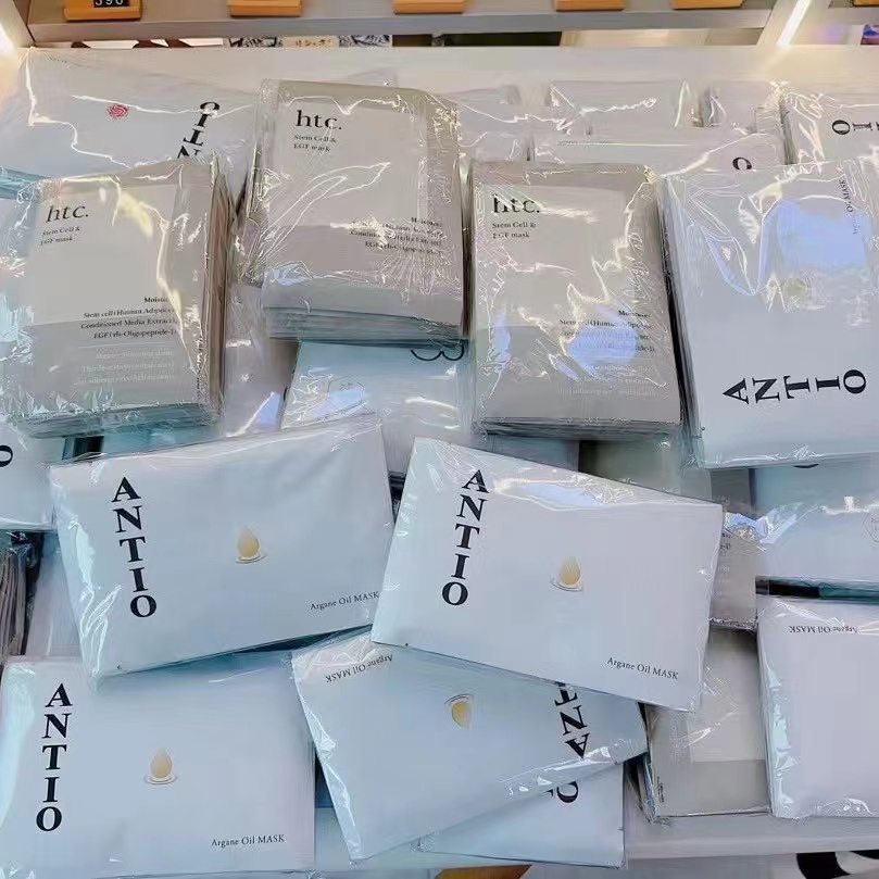 现货日本本土院线ANTIO贴片面膜10片 补水保湿玫瑰摩洛哥坚果花草