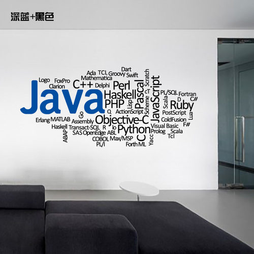 Java教室编程语言代码英文贴纸
