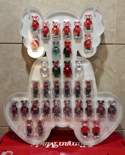 bearbrick100 超大号黑色方形展示板bearbrick