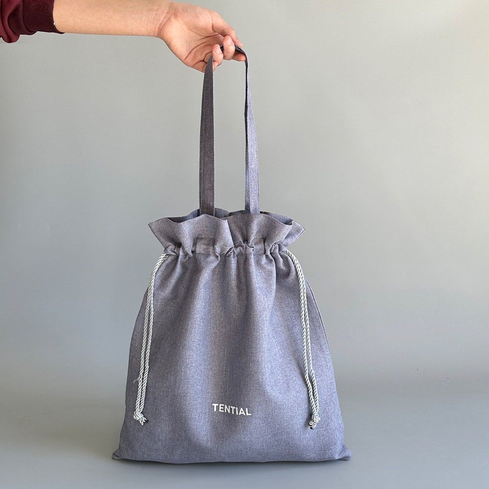 四折清仓！大号素色侘寂风抽绳环保购物袋 上班学生单肩包帆布袋,收纳整理,购物袋/环保袋/帆布袋,淘宝优惠券,粉丝福利购,淘宝优惠卷