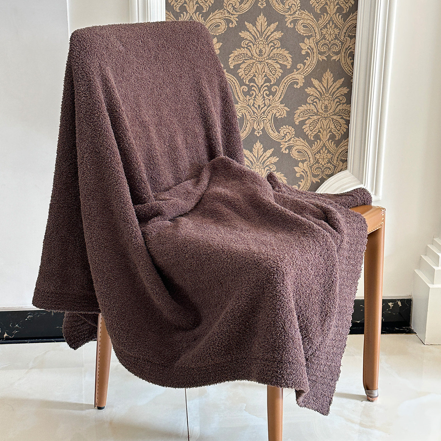 出口老美防水柔软保暖针织休闲毯